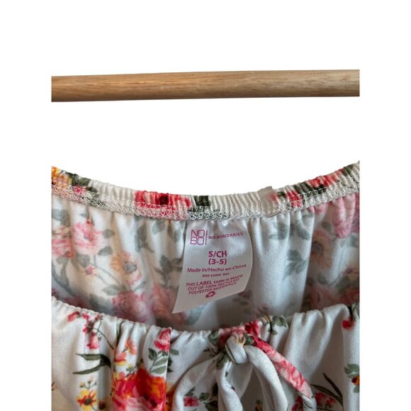 No Boundaries Floral Print Sleeveless Sundress Mini Dress Women's Size S - Picture 2 of 4